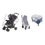 Combo Tul Coche Practicuna Bebe+cubre Lluvia Pilotin Coche 