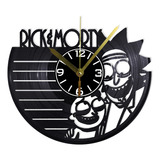 Reloj Pared Disco Vinilo Acetato Rick & Morty 01 - Tv064
