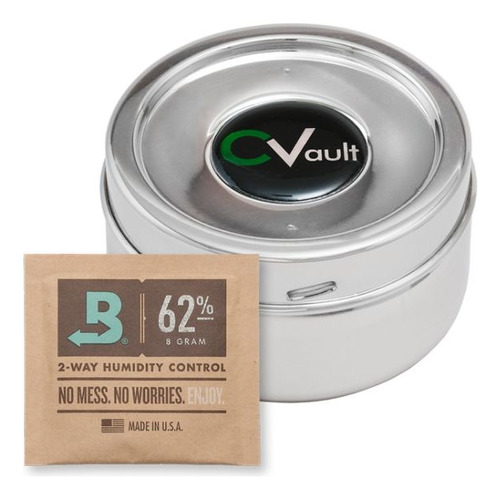 Cvault Extra Small Contenedor 7 G Acero Inoxidable Original