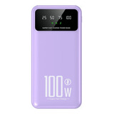 Power Bank Saiviek Kj-k70 20000mah Batería Externa 20w Carga Rapida Para Android,iPhone,cargador Portátil Pila Con Dos Luces Led,banco De Energía Con 4 Salidas Y 2 Entradas(2 Usb-a, V8, Tipo C)violeta