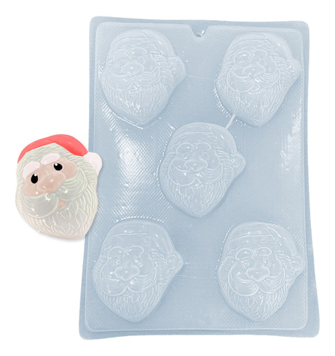 Molde Santa Claus Navidad 2020 Gelatinas Jabones Yeso Resina