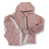 Conjunto Campera Peluche Bi Faz Y Jogging Algodon Friza Niña