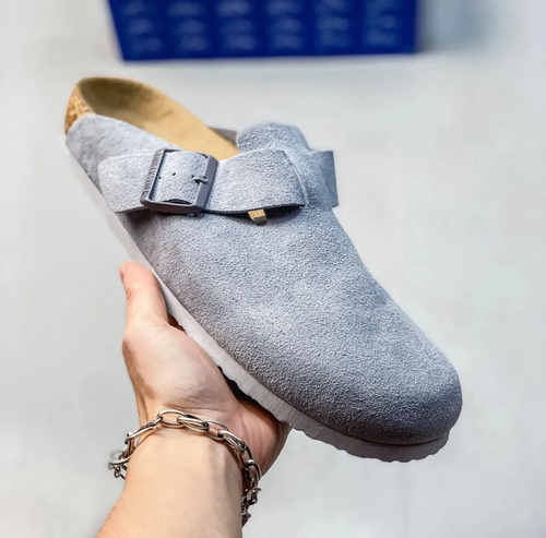 Tenis Birkenstock Boston Shearling Zapatillas Casuales Para Uso Diario Chanclas Modernas Beige Casua