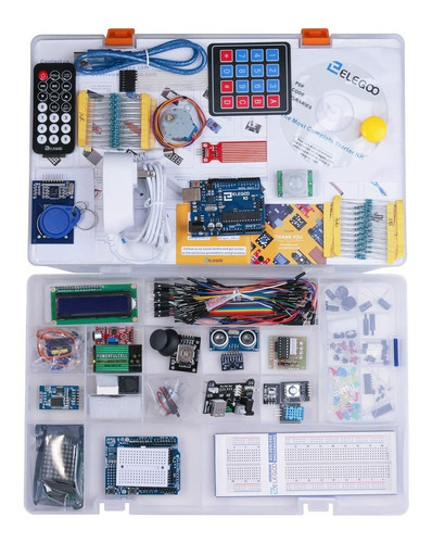 Kit Inicial Completo Para Arduino Uno R3 Con Tutoriales (63