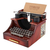 Caja De Música Mini Estilo Vintage De Máquina De Escribir 