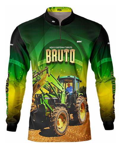 Camisa Agro Brk Aqui Nois É Bruto Com Uv50 +