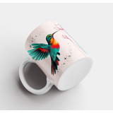 Taza De Cerámica, Colibrí, Frase, Espiritual, Diseño Unico.