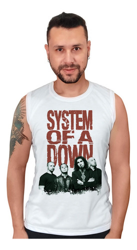 Camiseta Bandas De Rock System Of A Down Regata Soad Moda
