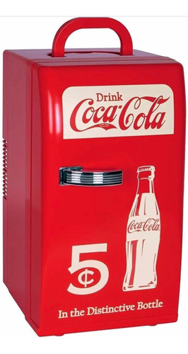 Mini Refrigerador Retro Eléctrico Coca-cola Para 18 Latas