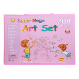 Acuarela Lápices Niños Kit De Dibujo Y Boceto, 208 Pcs/set