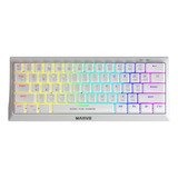 Marvo Teclado Mecanico 60p Compacto Kg962 Blanco Swit Ppct