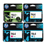 Pack De Tintas Hp 964xl Negro, 964 Cian,magenta, Amarillo