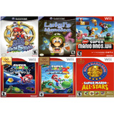 Kit Coleção Mario Gamecube E Wii Para Wii 18jogos Promoção