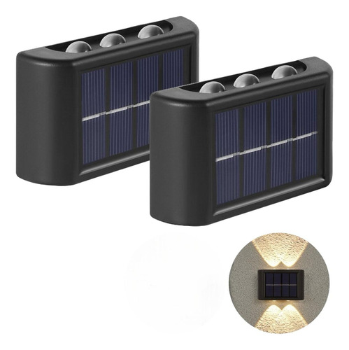 Luz De Led Forte Solar Decorativa Area Externa Meia Lua 2un