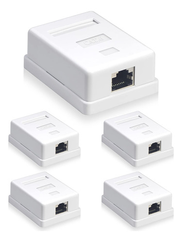 Pack 5 Rosetas Sobrepuestas Rj45 Cat6-ulink/ul-ntw60360