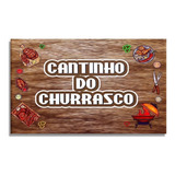 Azulejo Cantinho Do Churrasco | Placa Para Churrasqueira