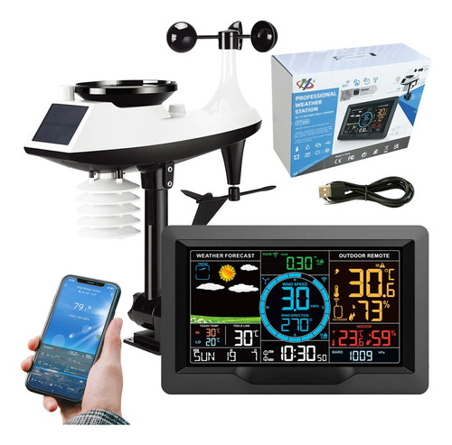 Estacion Meteorologica Hogar Digital Reloj Clima Alarma Ptw6