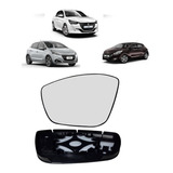 Espejo Vidrio Placa Con Base Peugeot 208 2013/2023 Orig Ftm