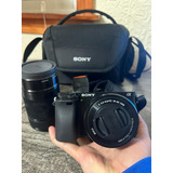 Sony Kit Alpha A6000 + Lente 16-50mm Oss + Lente 55-210mm