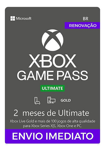 Xbox Game Pass Ultimate 2 Meses 