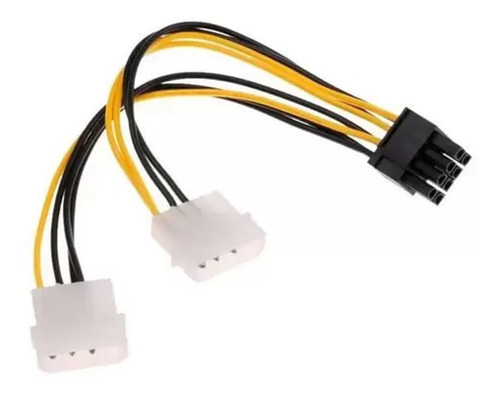 Adaptador Cabo Pci-e Molex Ide 6+2 Pinos Fonte 8 Pinos