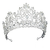 Corona, Tiara, Tocado, Para Novia, Xv, Reina, Silver-195