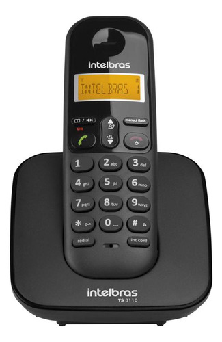 Telefone S/fio Ts3110 Preto Intelbras