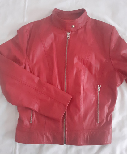 Campera Cuero Vacuno Talle L Mujer 