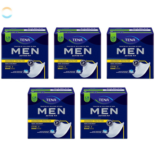 5 Absorvente Protetor Masculino Ideal P/ Incontinência Leve