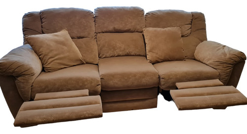 Sofá 3 Cuerpos Reclinable Simmons Recliner Pana Zona Lanus