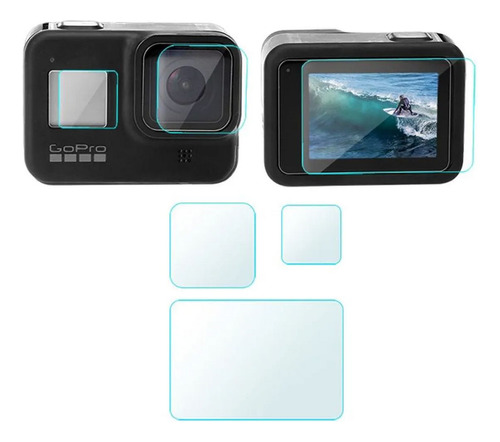 Proaventura Película De Vidro Lcd E Lente P/ Gopro Hero  8