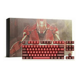 Drop + Marvel Iron Man Custom Mt3 Keycap Set, Abs Hi-profile