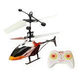 Mini Helicóptero Com Controle Remoto Sensor Brinquedo Voa