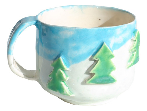 Taza Grande Navidad Hecha A Mano