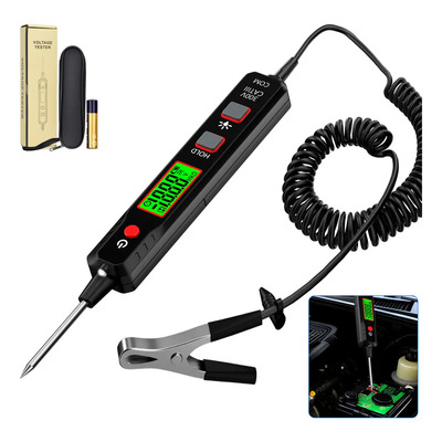 Probador Digital De Voltaje 0.8-100v Con Pantalla Led Hexora Negro | Meses sin interés