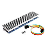 Modulo Display 4 Digitos Matriz Azul Leds Max7219 Nubbeo