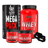 Combo Mega Pack + Whey + Glutamina + Creatina Envio Rápido