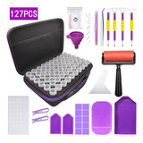 Kit De Pintura De Diamantes 127 Pcs Con Bolsos De 60 Ranuras