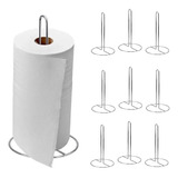 10 Suporte Porta Rolo Papel Toalha De Mesa Metal Atacado