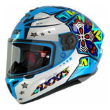 Casco Para Moto Talla L Certificado Draken Star C17 Azul