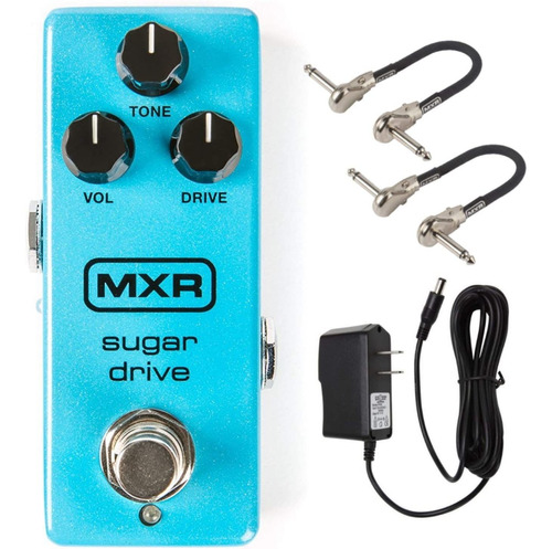 Paquete De Pedal Mxr M294 Sugar Drive Con 2 Cables Mxr ...