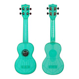 Ukulelen Kala Ka-swf Soprano Waterman Fluorescente Color Azul