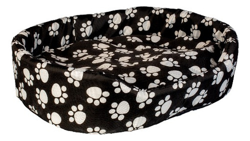 Cama Caminha Cachorro Gato Europa G Impermeável Lavável Pet Cor Preto Desenho Estampa