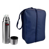 Combo Termo Bala Thermos 1l Full 24hs +  Bolso Matero Grande