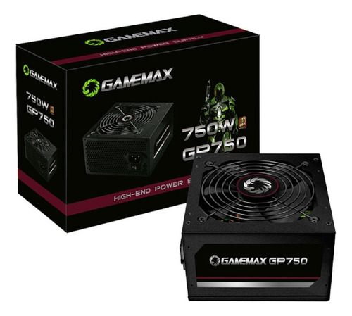 Fonte De Alimentação Gamemax Gp750w 80 Plus Bronze Preto