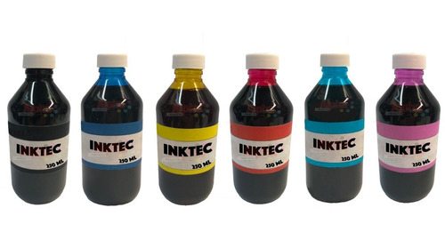 Kit 6 Tintas Inktec Para Epson T50 R220 R280 6 Colores 250ml