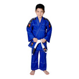 Kimono Infantil Judo Jiu Jitsu Reforçado Com Duas Faixas!!!