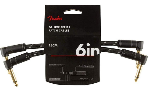 Cable Deluxe, Ángulo/ángulo, T  Negro, 6 Pulgadas, Pa...