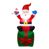 Adorno Navideño Inflable Santa Claus 6 Ft Con Luces Led, Caj