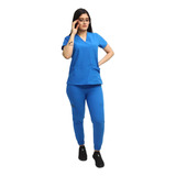 Uniforme Medico Quirurjico De Dama Antifluido Scrub Jogger